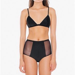 American Apparel Mesh Panel Bathing Suit Bottoms